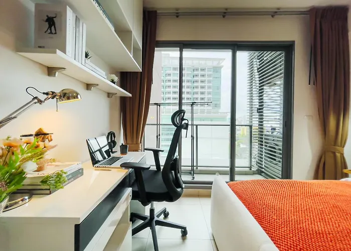 Hébergement de vacances Walk To Bts Ekkamai L Urban Sukhumvit Living L Fast Wifi